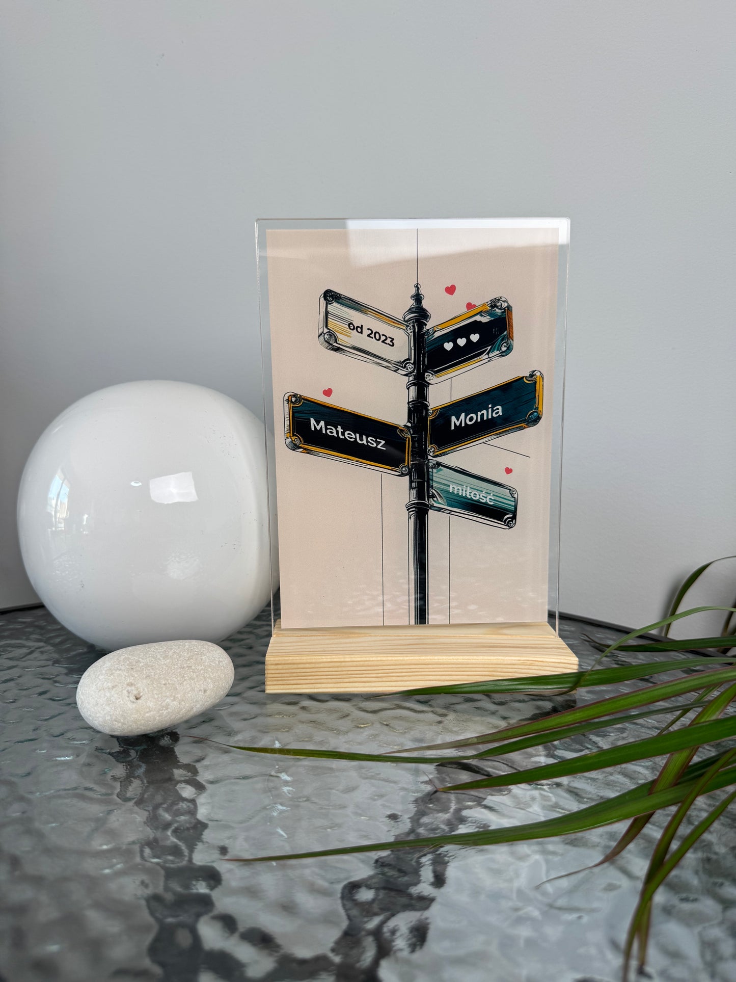 Personalizowana Tabliczka "Aleja wspólnej drogi" (2 wersje)