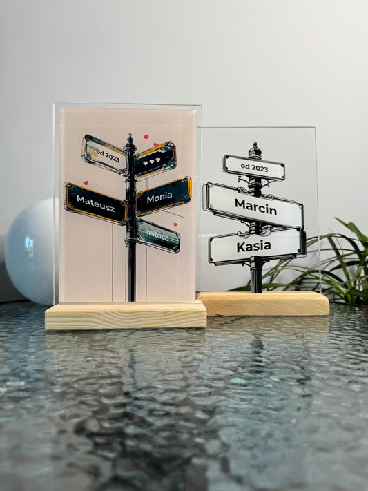 Personalizowana Tabliczka "Aleja wspólnej drogi" (2 wersje)