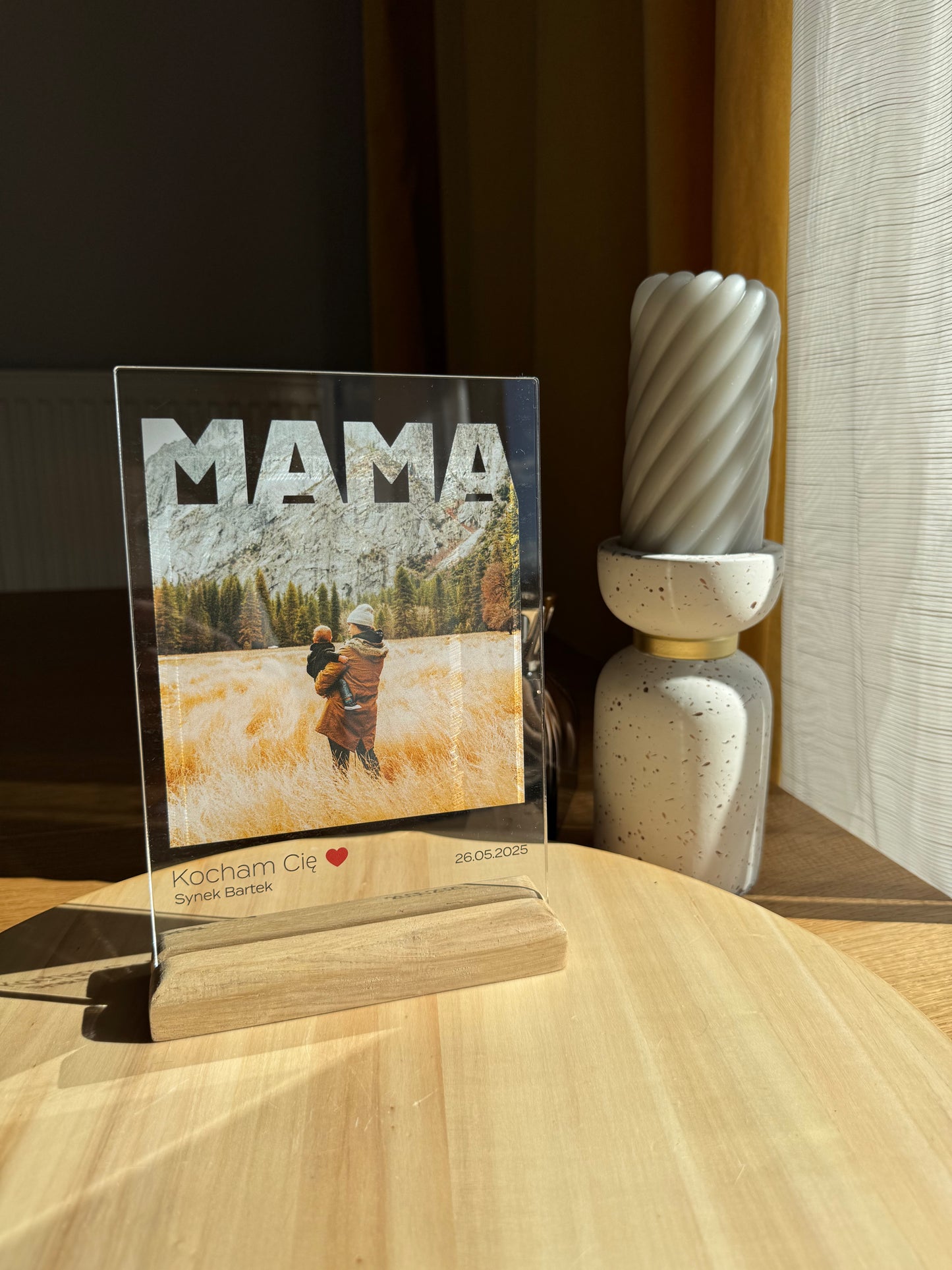 Personalizowana Tabliczka "MAMA – z miłością w kadrze"