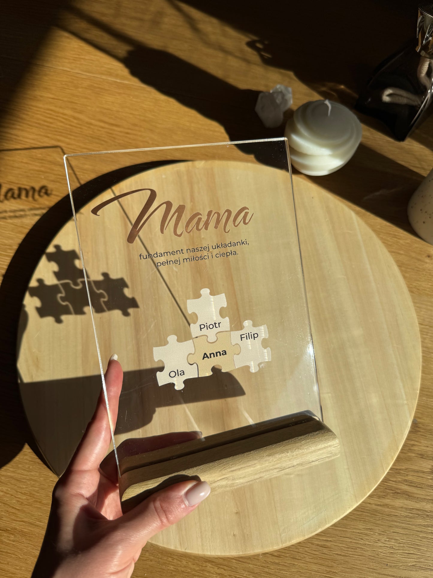 Personalizowana Tabliczka "Mama Puzzle"