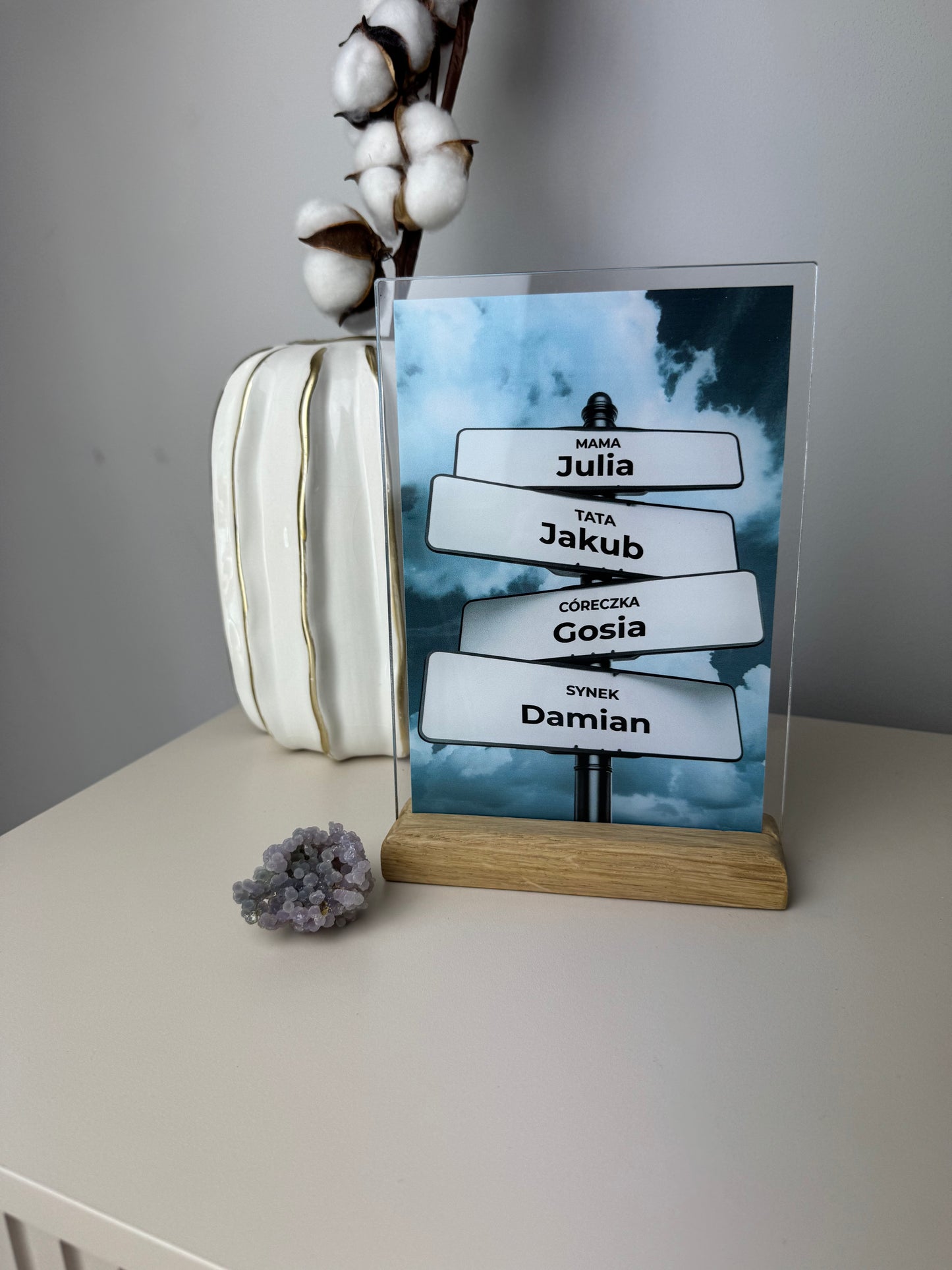 Personalizowana Tabliczka "Nasze wspólne drogi" - dla rodziny