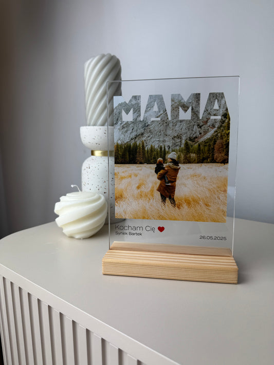 Personalizowana Tabliczka "MAMA – z miłością w kadrze"