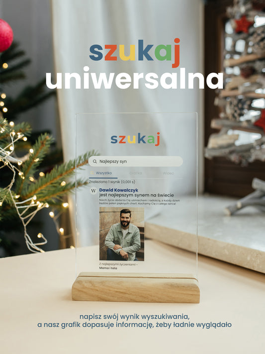 Personalizowana Tabliczka "Szukaj" (uniwersalna)