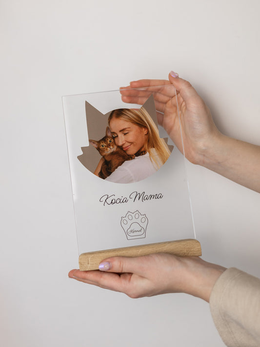 Personalizowana tabliczka "Kocia Mama"