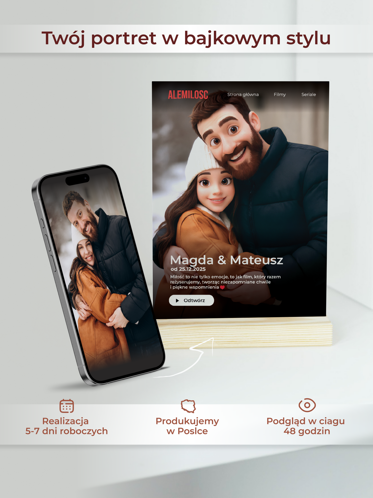 Ale Miłość™ Tabliczka "Nasza bajka"