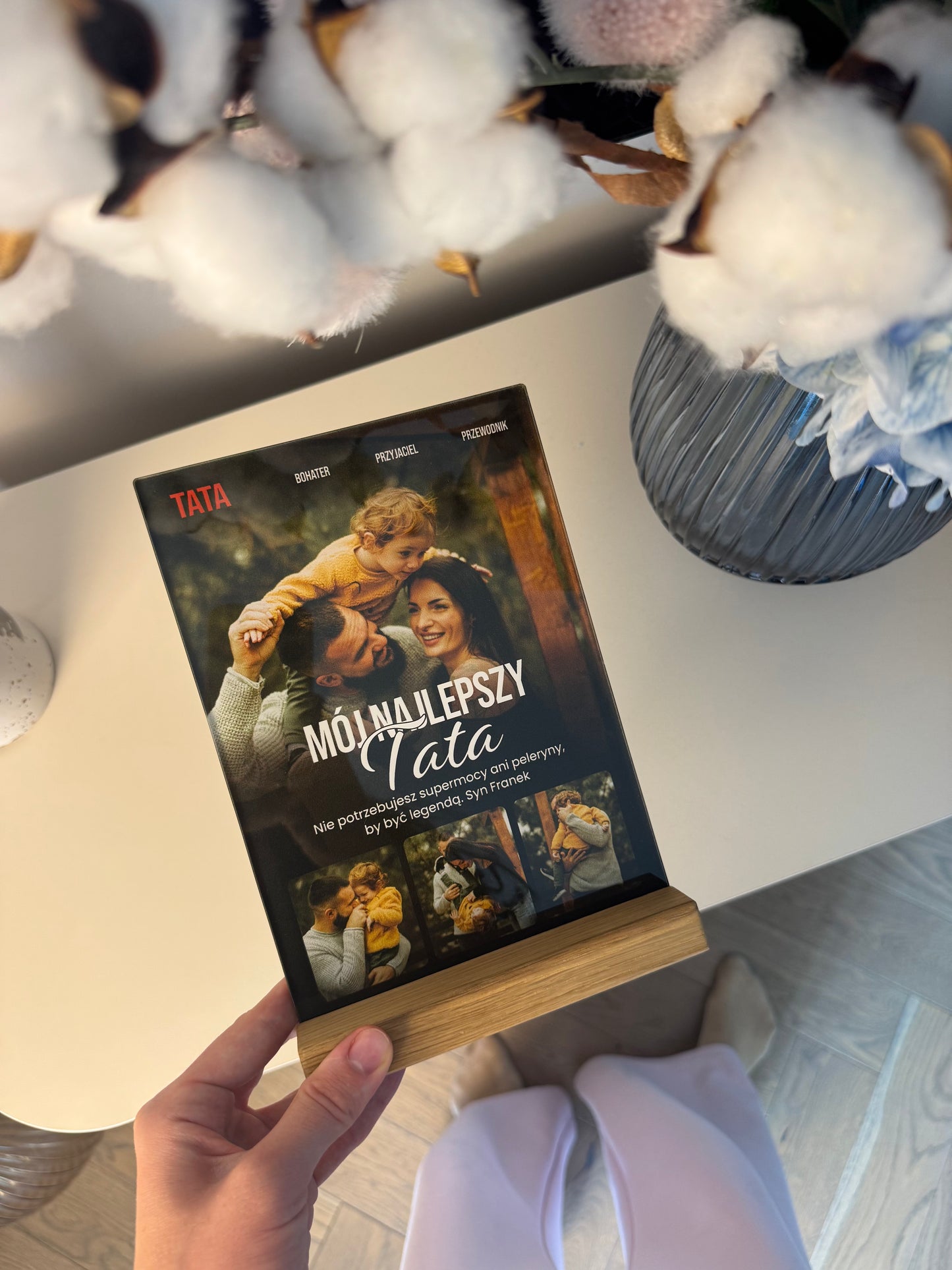 Personalizowana Tabliczka "Film Tata" (4 zdjęcia)
