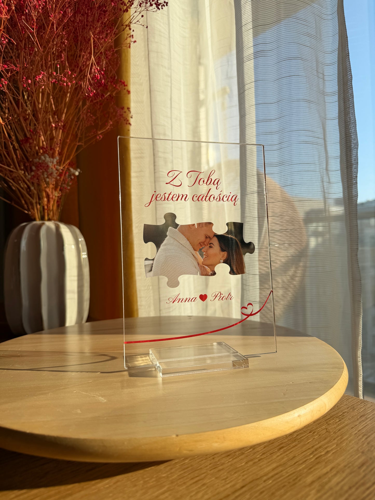 Personalizowana Tabliczka "Puzzle-Walentynka"