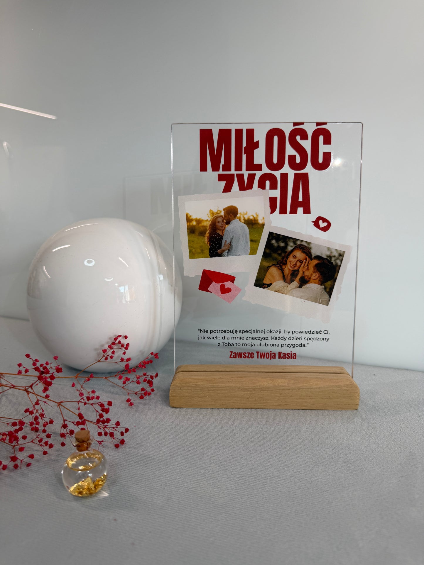 Personalizowana Tabliczka "Miłość Życia"