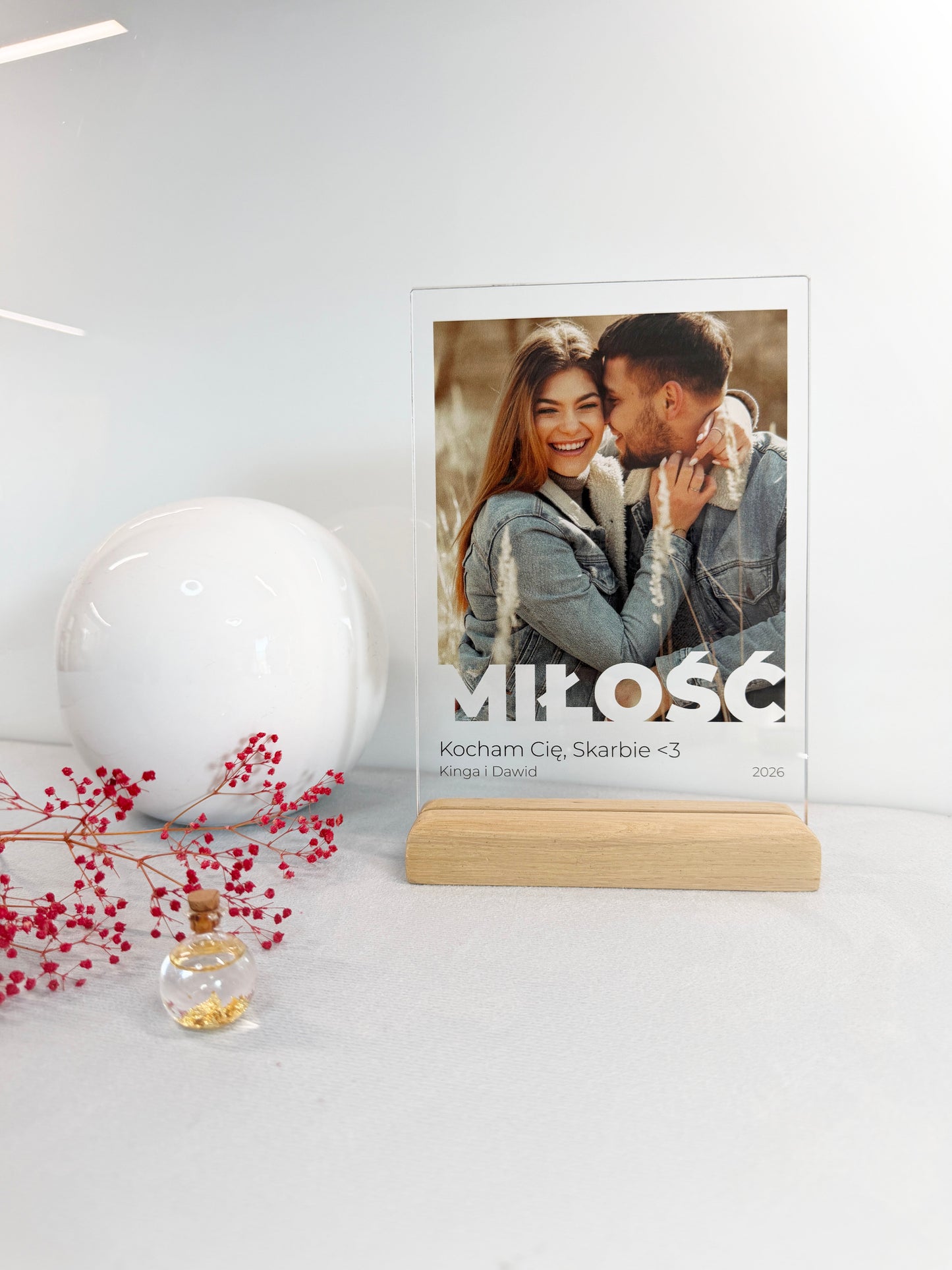 Personalizowana Tabliczka "LOVE/MIŁOŚC"