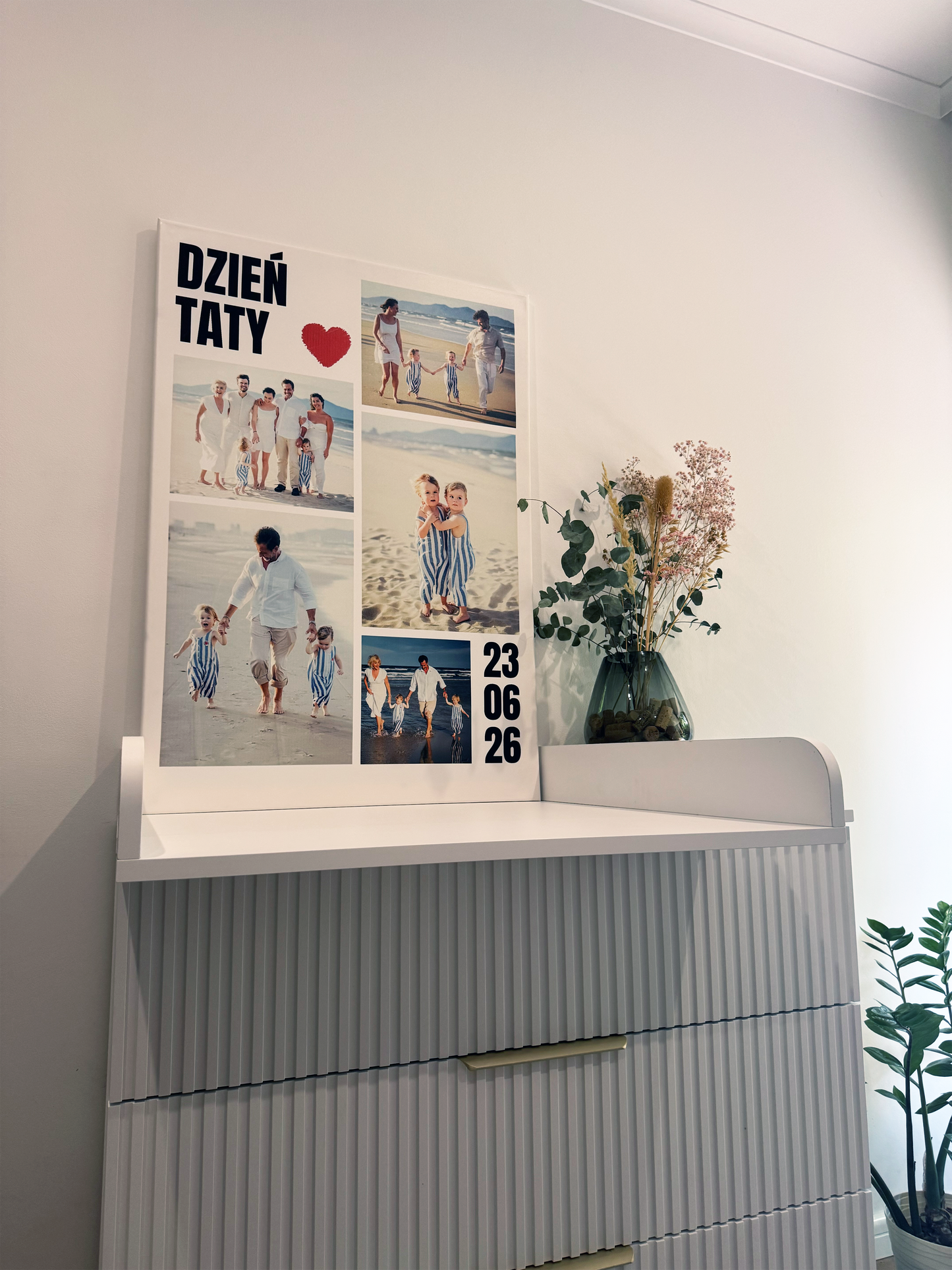 Personalizowane Płótno "Dzień Taty" (5 zdjęć)
