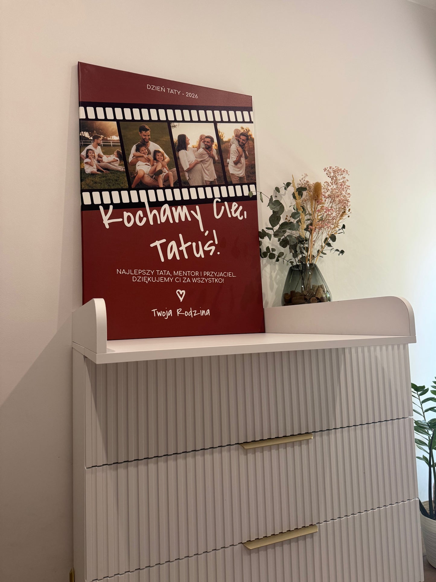 Personalizowane Płótno "Filmowe Wspomnienia z Tatą"