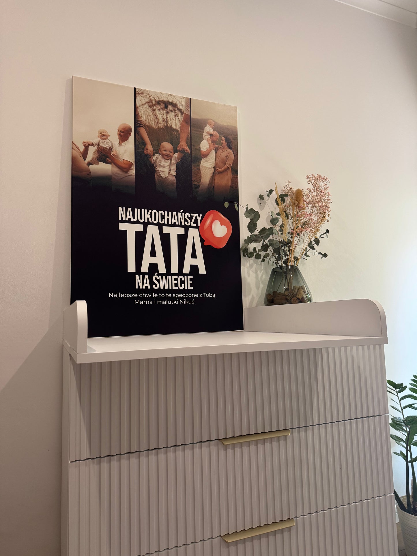 Personalizowane Płótno "Trzy Kadry z Tatą"