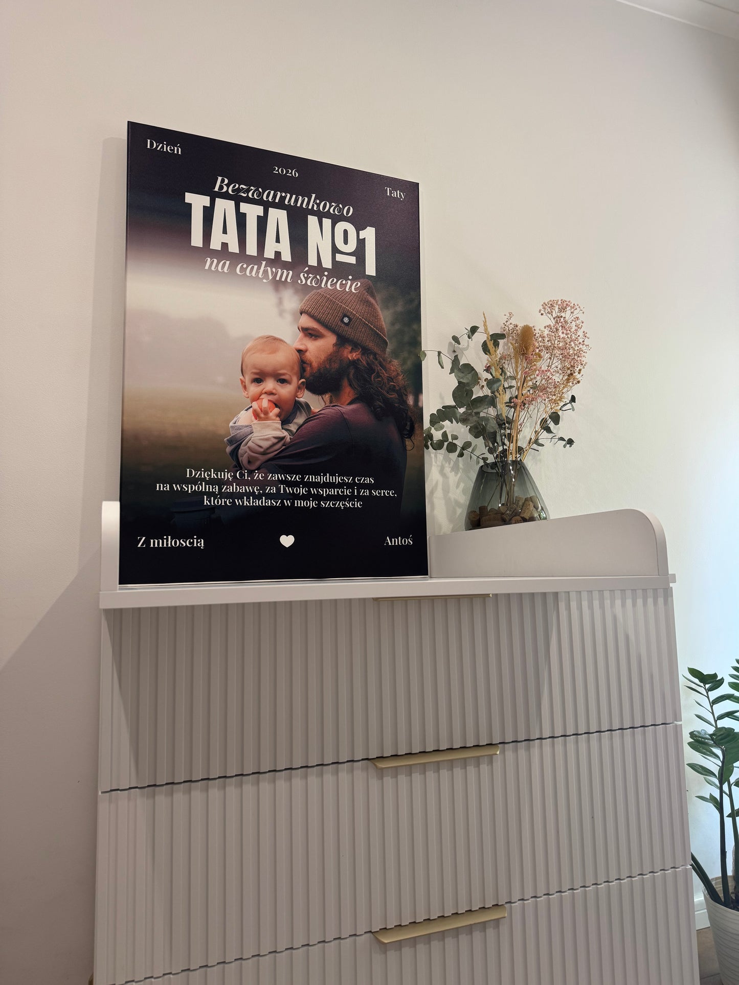 Personalizowane Płótno "Okładka dla Taty"