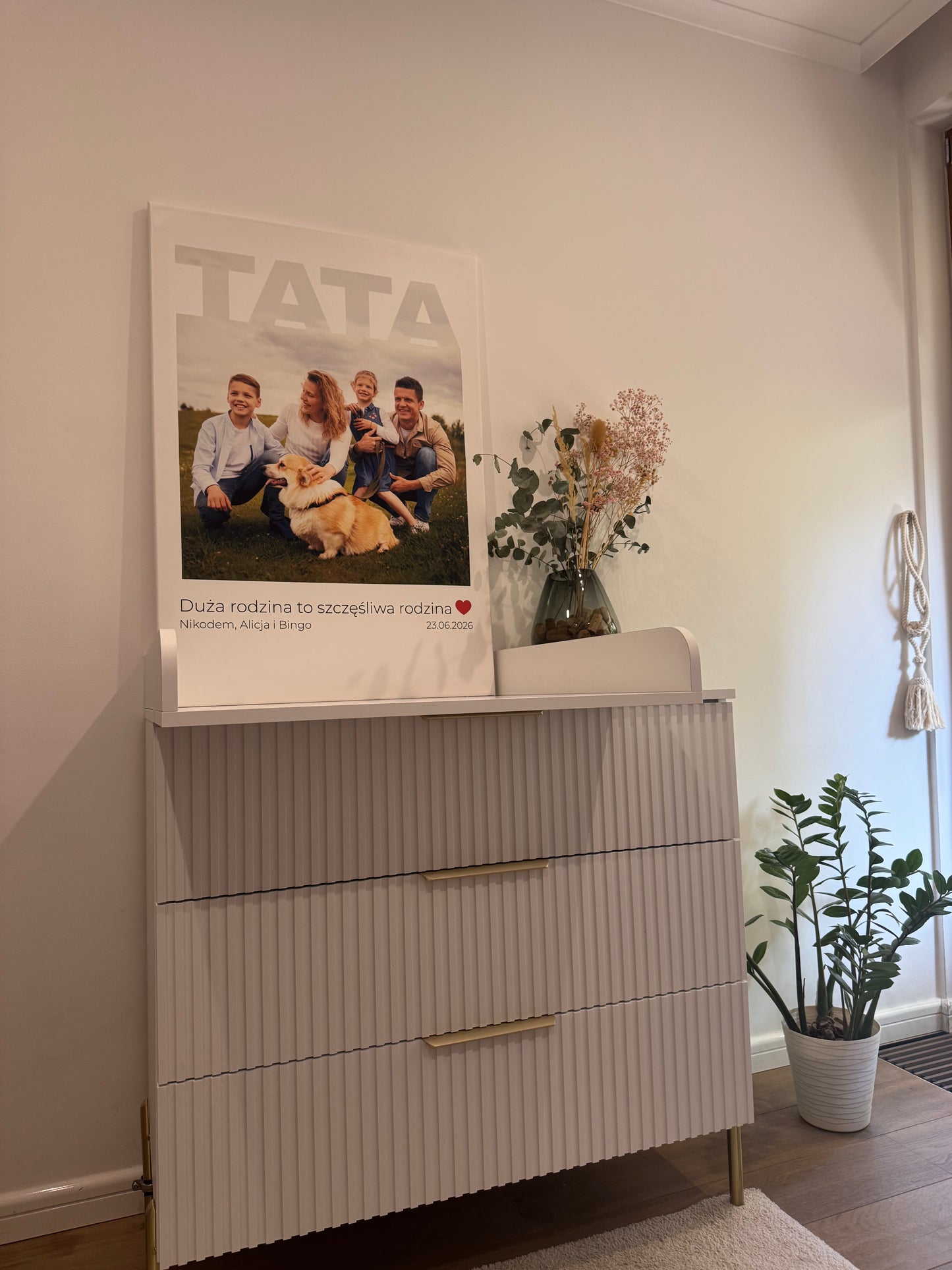 Personalizowane Płótno "TATA - z miłością w kadrze"