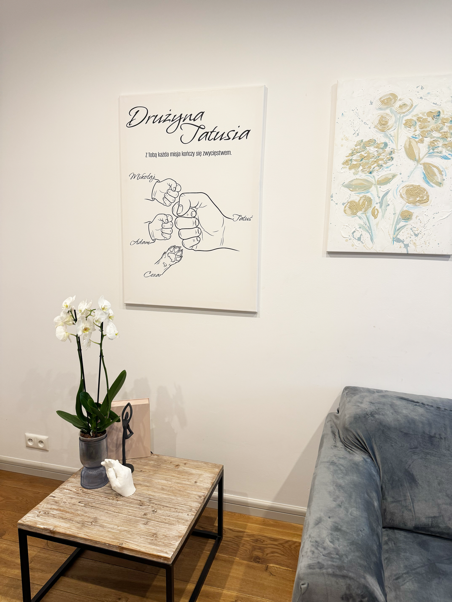 Personalizowane Płótno "Drużyna Tatusia" (6 wersji)