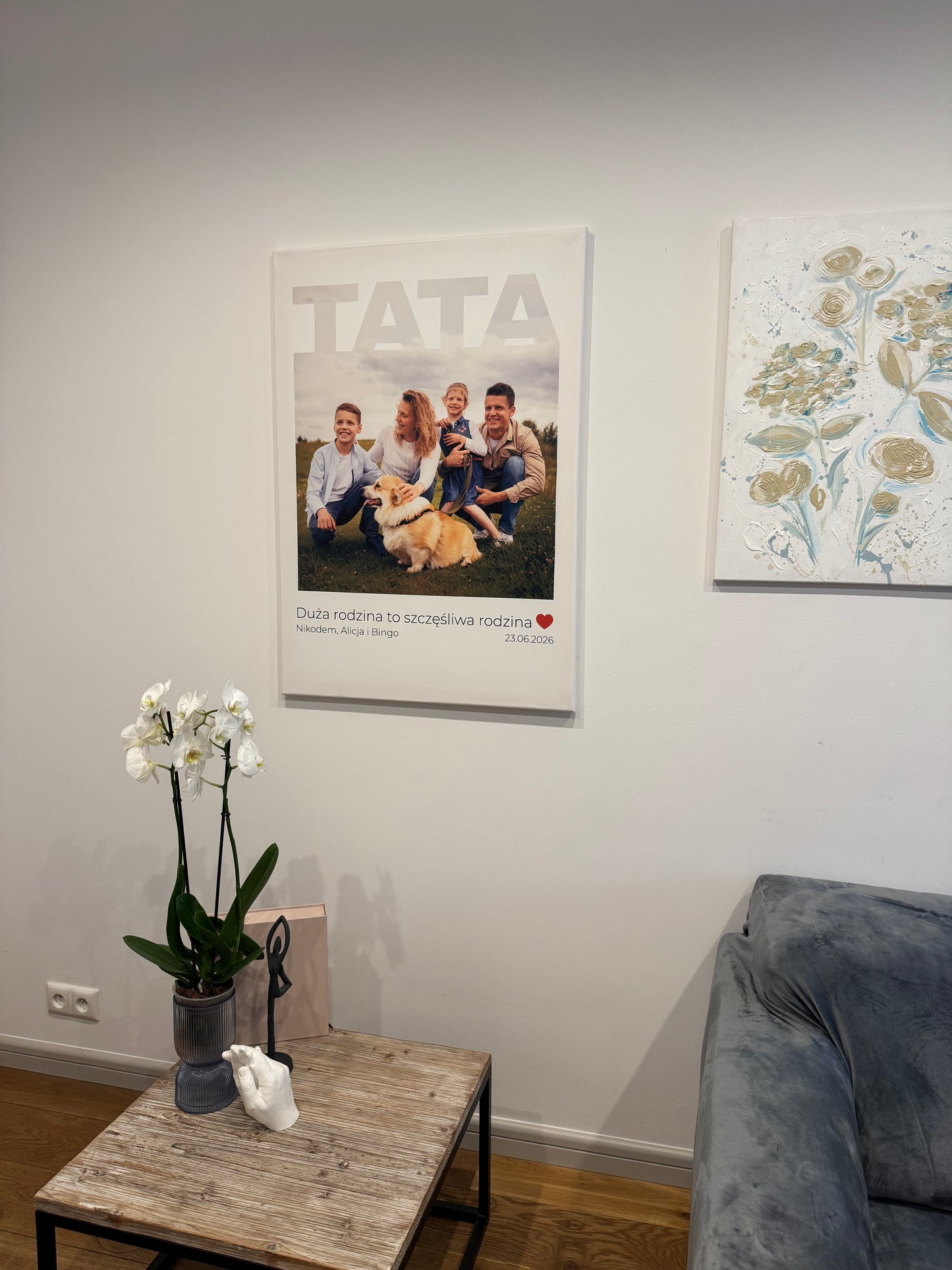 Personalizowane Płótno "TATA - z miłością w kadrze"