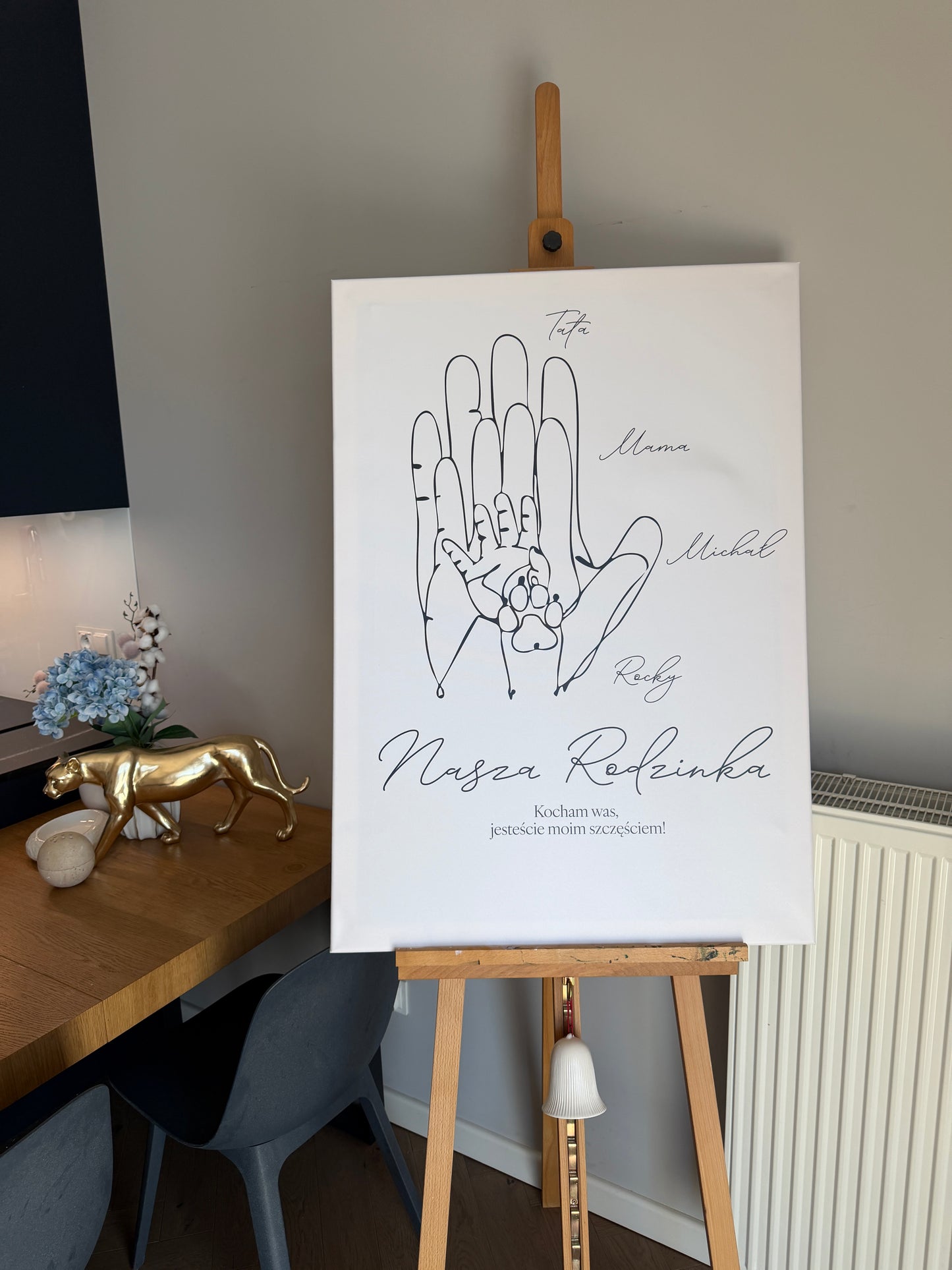 Personalizowane Płótno "Rodzinne dłonie" (5 wersji)