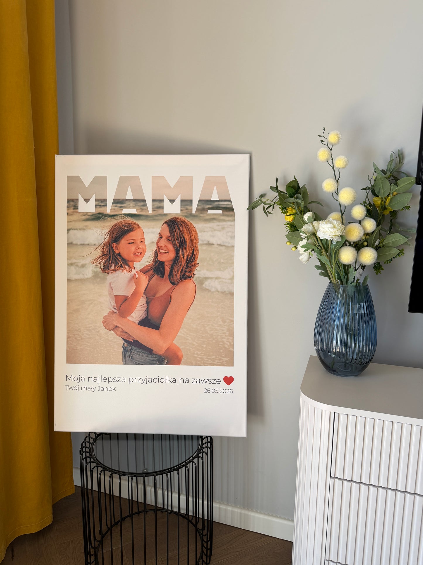 Personalizowane Płótno "MAMA – z miłością w kadrze"