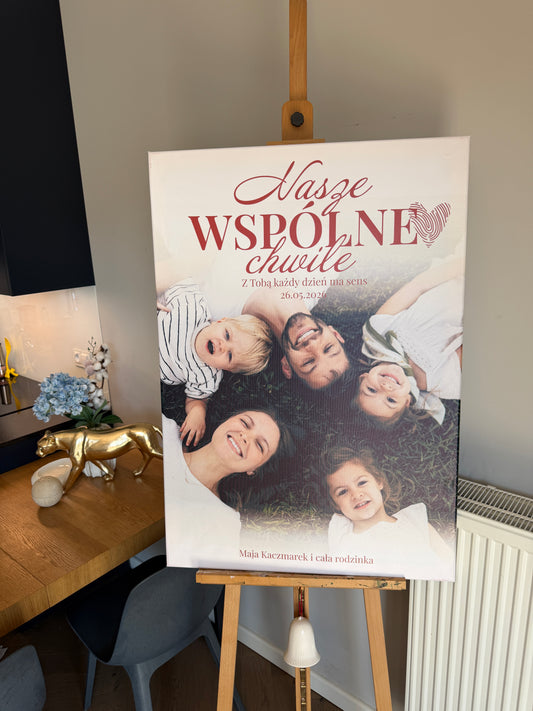 Personalizowane Płótno "Nasze wspólne chwile"