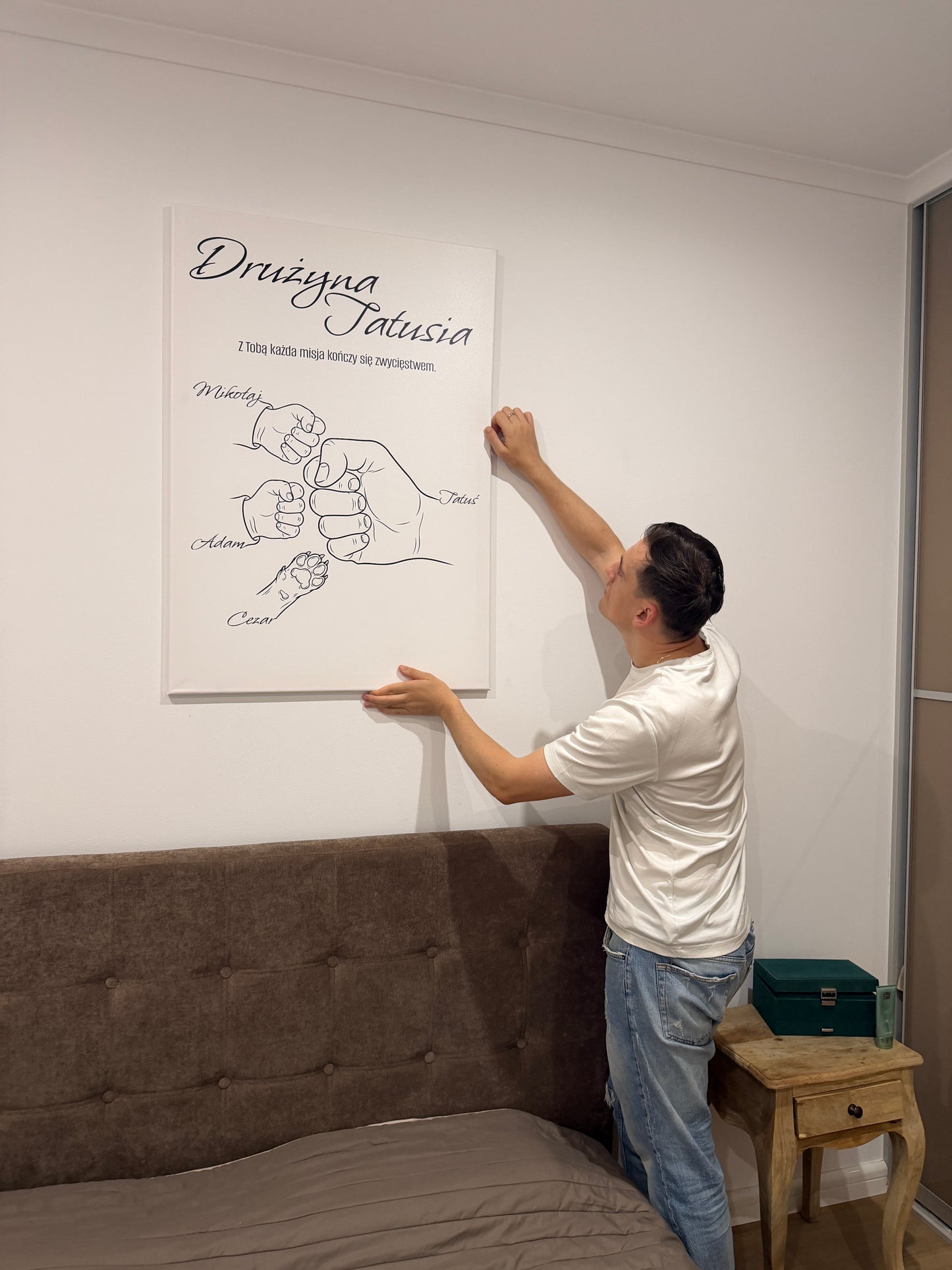 Personalizowane Płótno "Drużyna Tatusia" (6 wersji)
