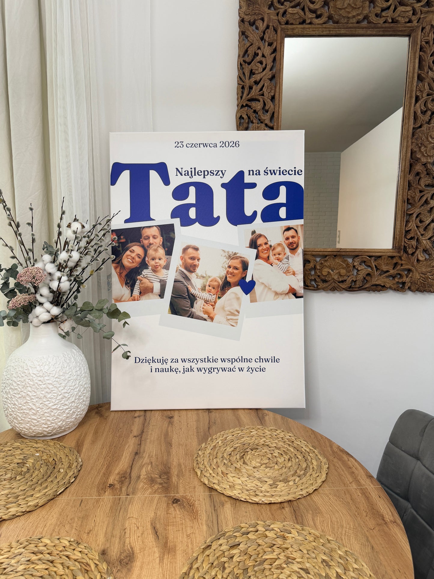 Personalizowane Płótno "Tata Polaroid"