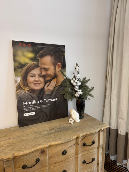 Personalizowane Płótno "Nasz Film"