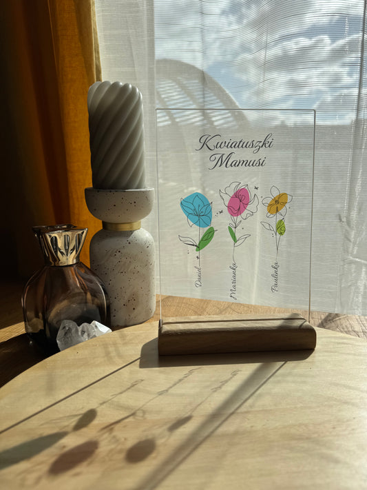 Personalizowana Tabliczka "Kwiatuszki Mamusi"