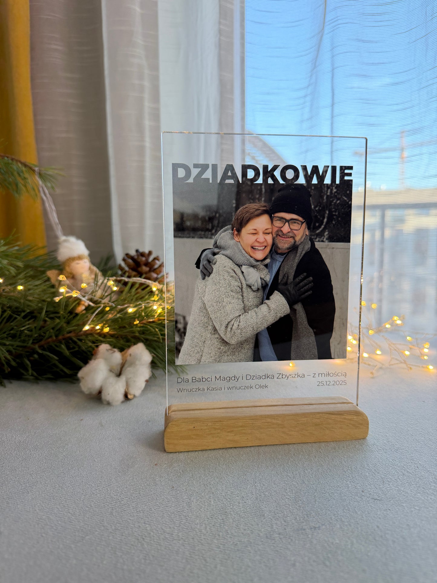 Personalizowana Tabliczka "Rodzice/Dziadkowie – z miłością w kadrze"