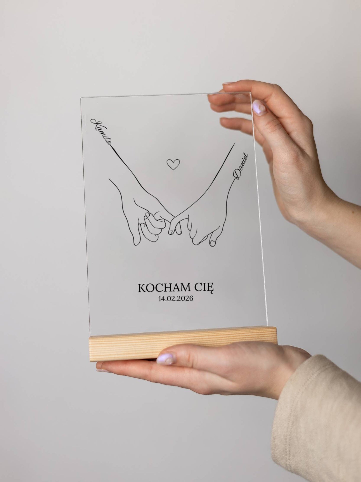 Personalizowana Tabliczka "Miłość w linii"